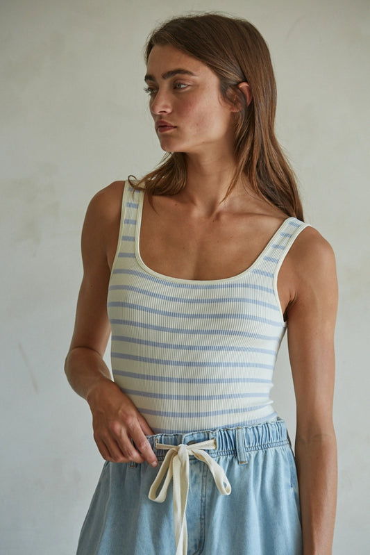 Lynn Striped Bodysuit