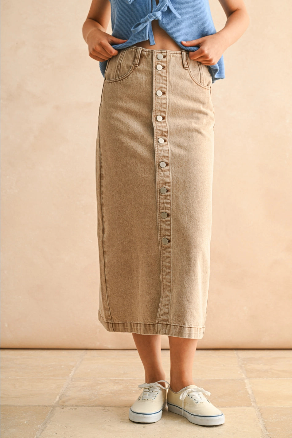 Sandy Denim Skirt